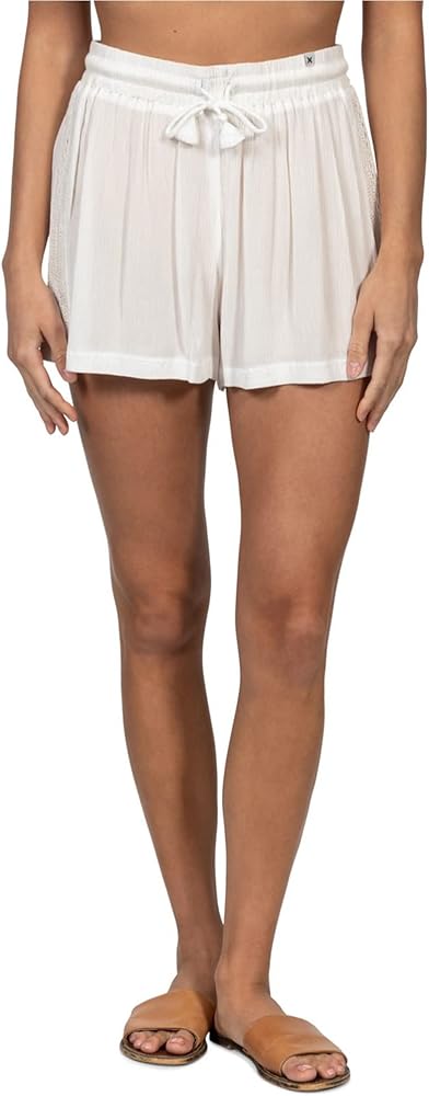 Hurley Lana Crochet Shorts Marshmallow XL