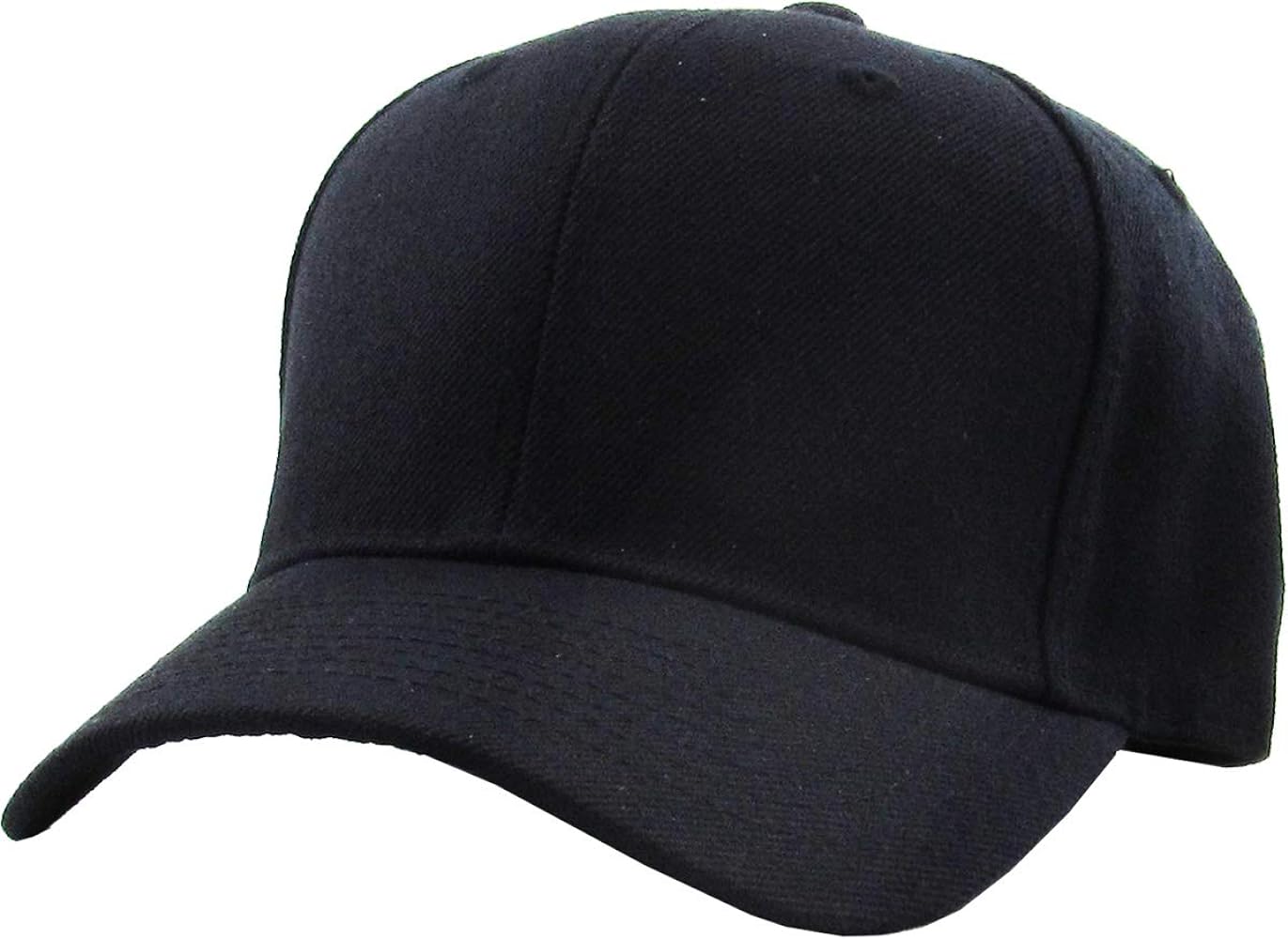 KBETHOS Plain Blank Curved Brim Fitted Adjustable Baseball Cap Hat Unisex