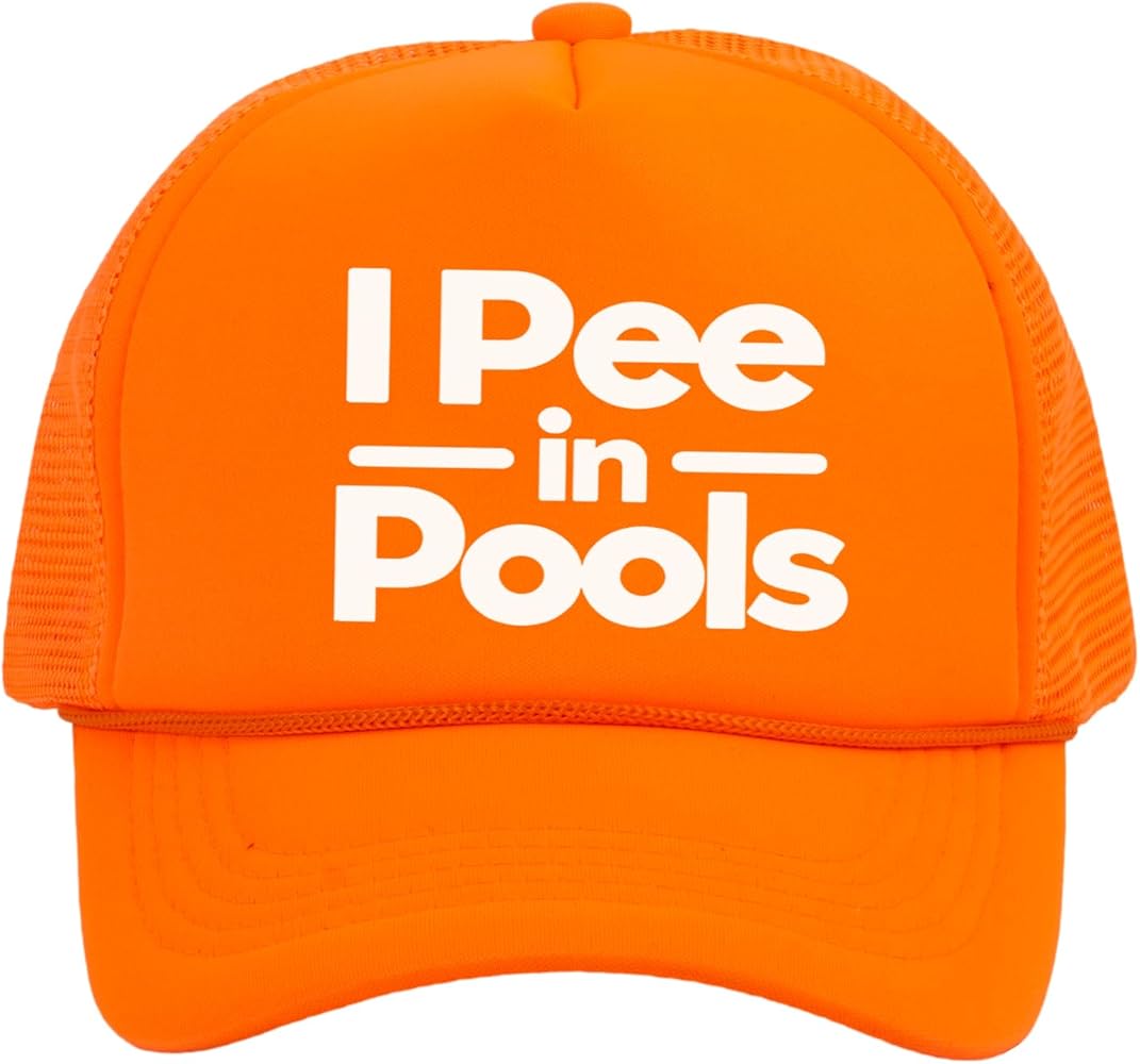 I Pee in The Pools Hat - Funny Trucker Hats for Men Women Silly Hats