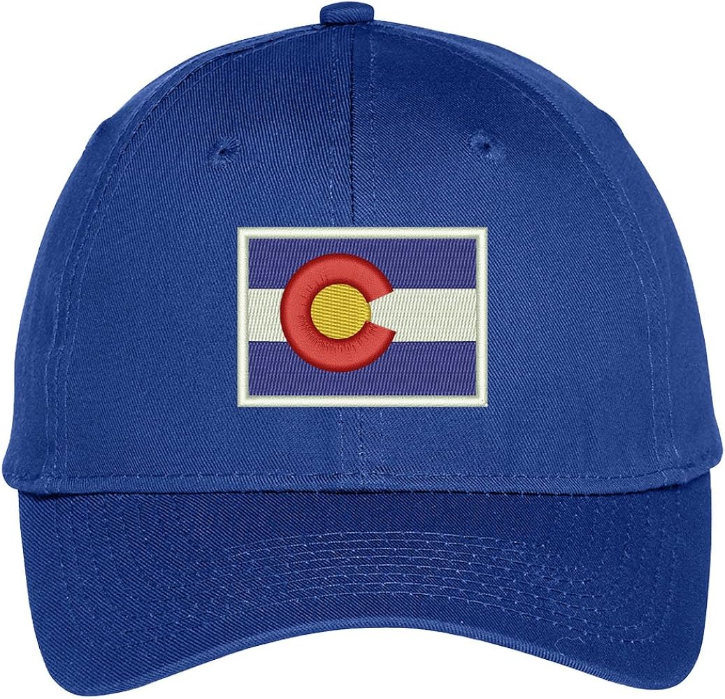 Trendy Apparel Shop Colorado State Flag Embroidered Baseball Cap