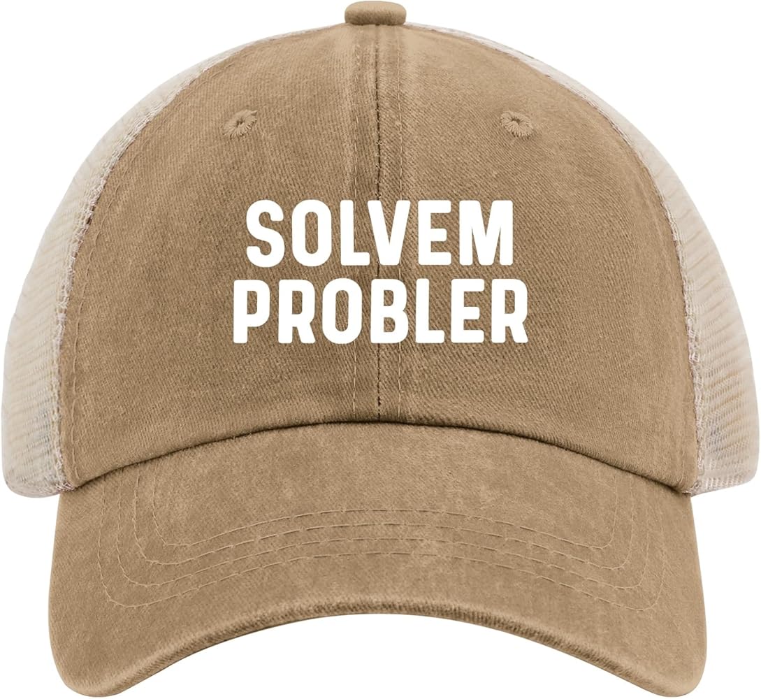 Solvem Probler Hat Trucker Hat Women Funny Mesh Hats for Summer