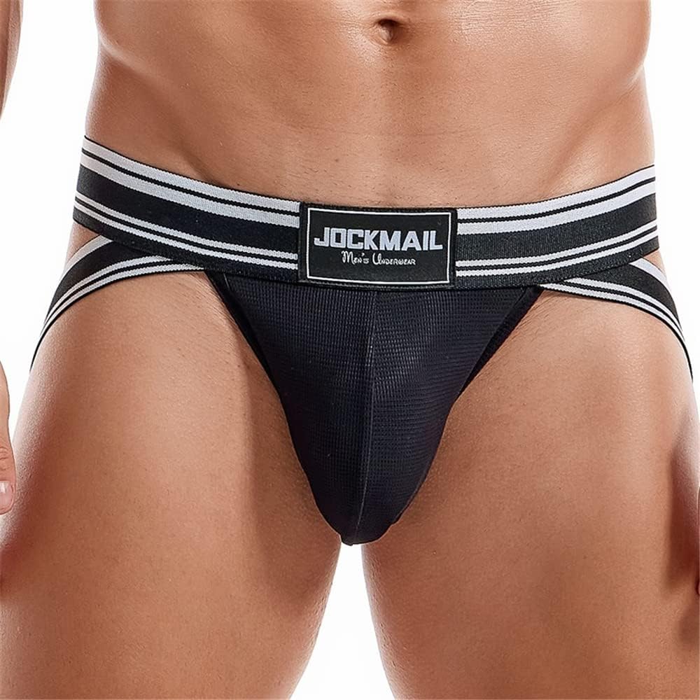 JOCKMAIL Men Jockstrap Underwear Athletic Supporter Jockstrap Low Rise Men Briefs Jockstrap Sport Underwear