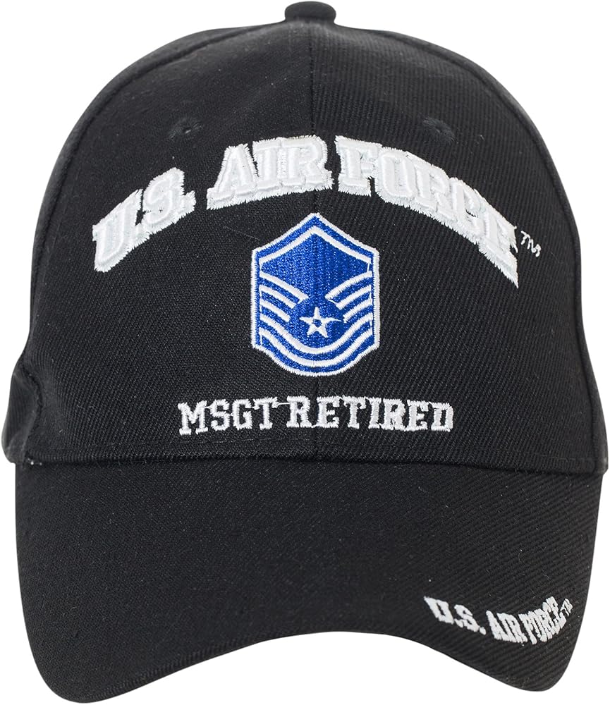 Artisan Owl Officially Licensed US Air Force Retired Baseball Cap - Multiple Ranks!