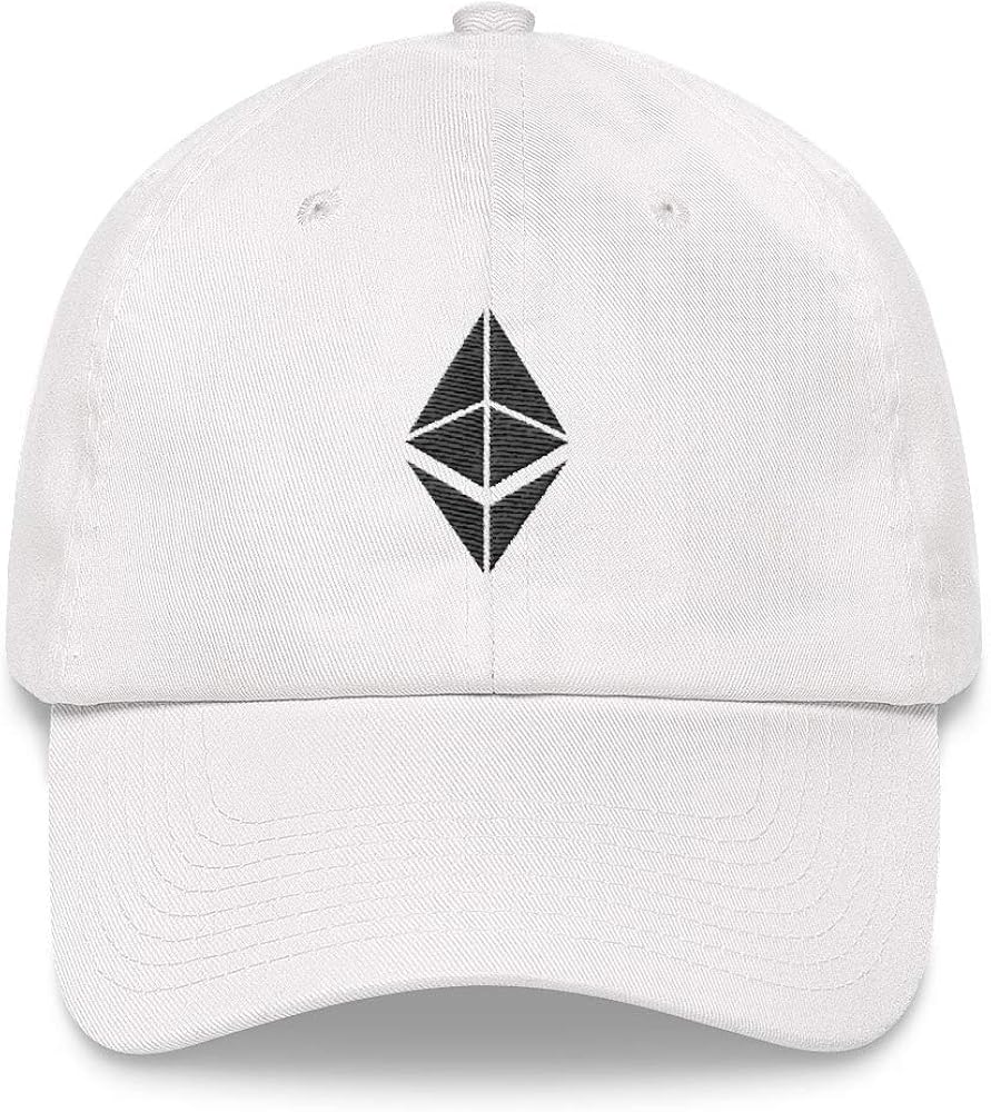 Ethereum Logo Hat (Embroidered Dad Cap) ETH Crypto HODL