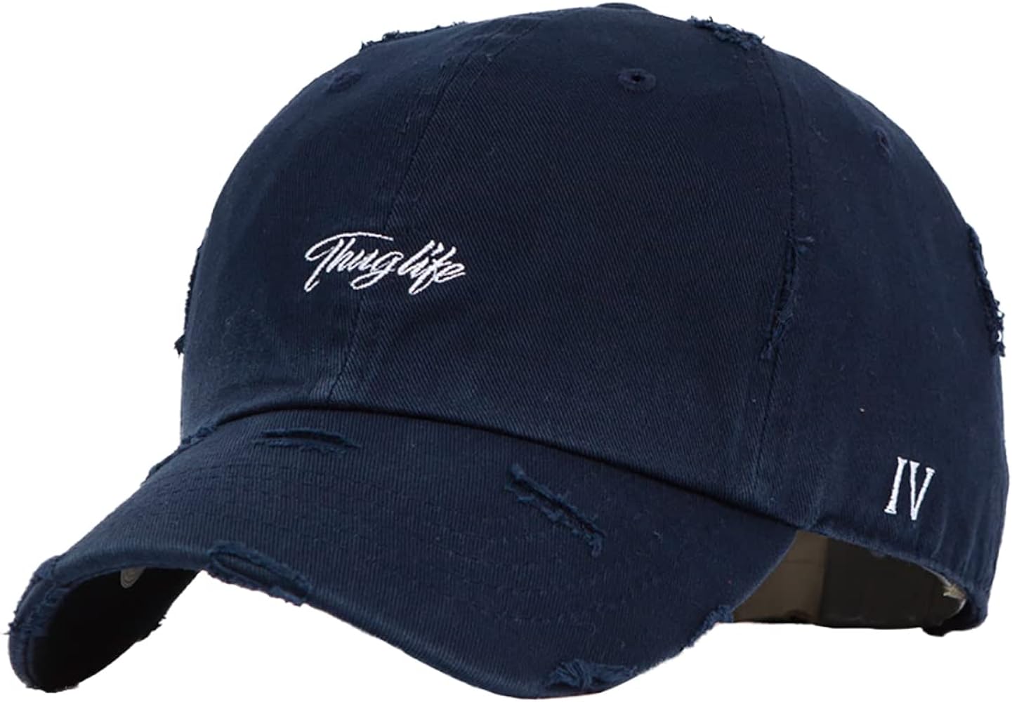 Flipper Minimal Thuglife Script Logo Vintage Washed Cotton Unstructured Distressed Baseball Cap Dad Hat