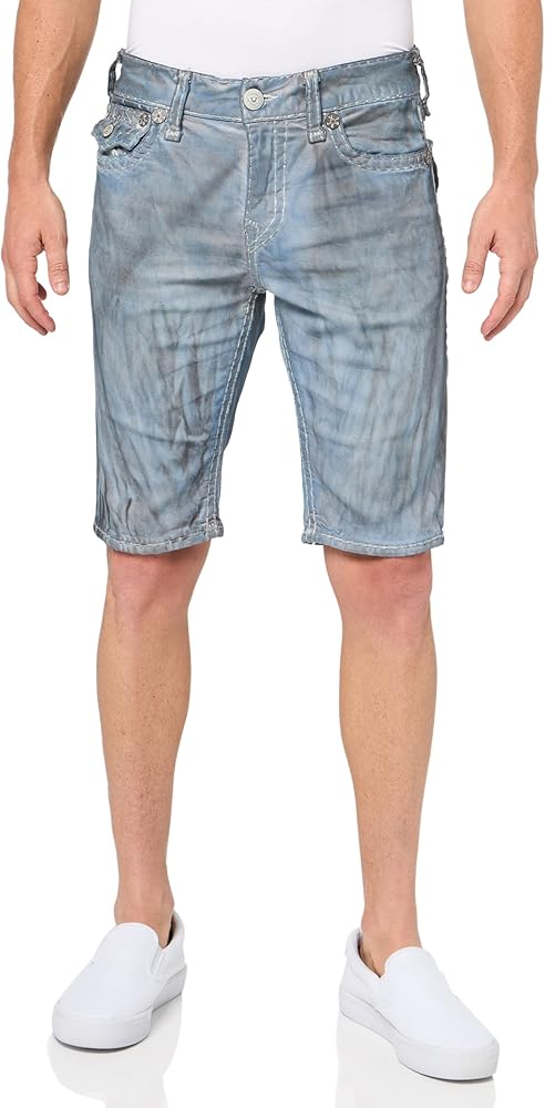 True Religion Men's Rocco Super T Short Flap 1/2" Overdye