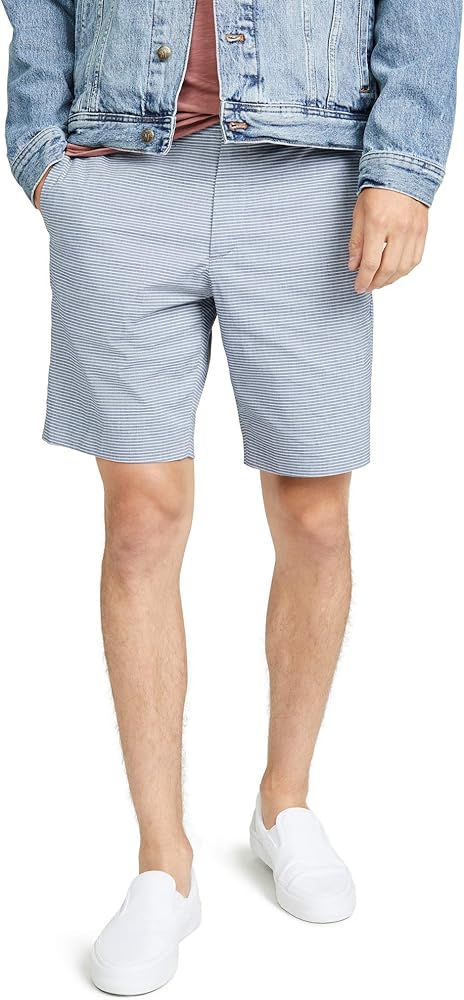 Theory Men's Evan Oxford Stripe Short