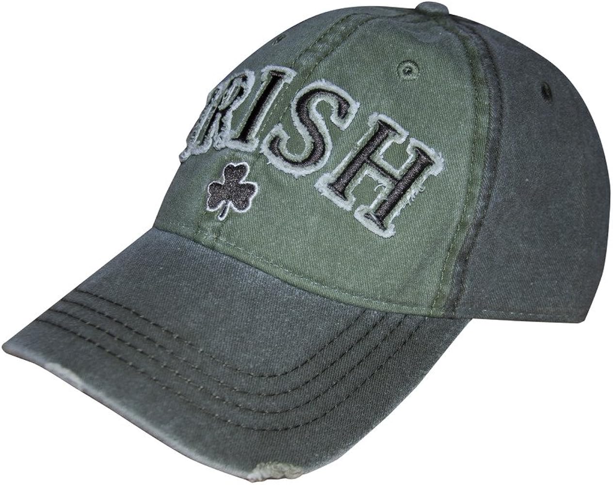 Croker Irish Shamrock Baseball Cap, One Size Fits All Mens Hat Green/Grey