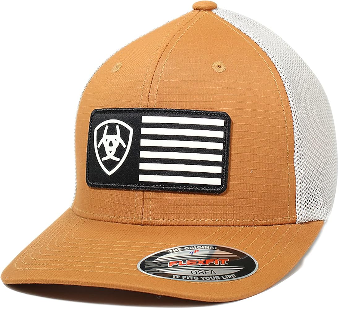 ARIAT Men's FF OSFM Flag Cap, Tan