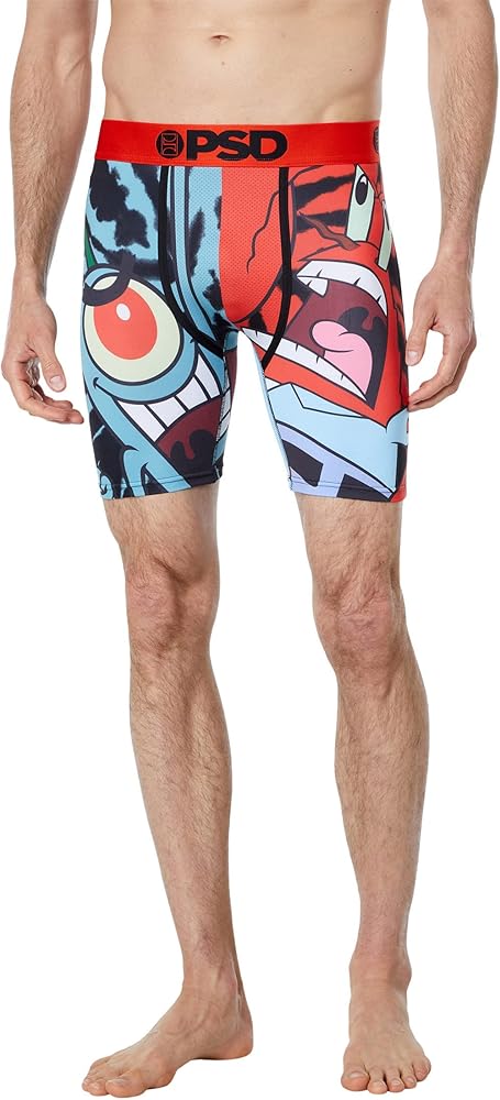 PSD Men's Spongebob Squarepants Boxer Briefs - Breathable and Supportive Men's Underwear with Moisture-Wicking Fabric