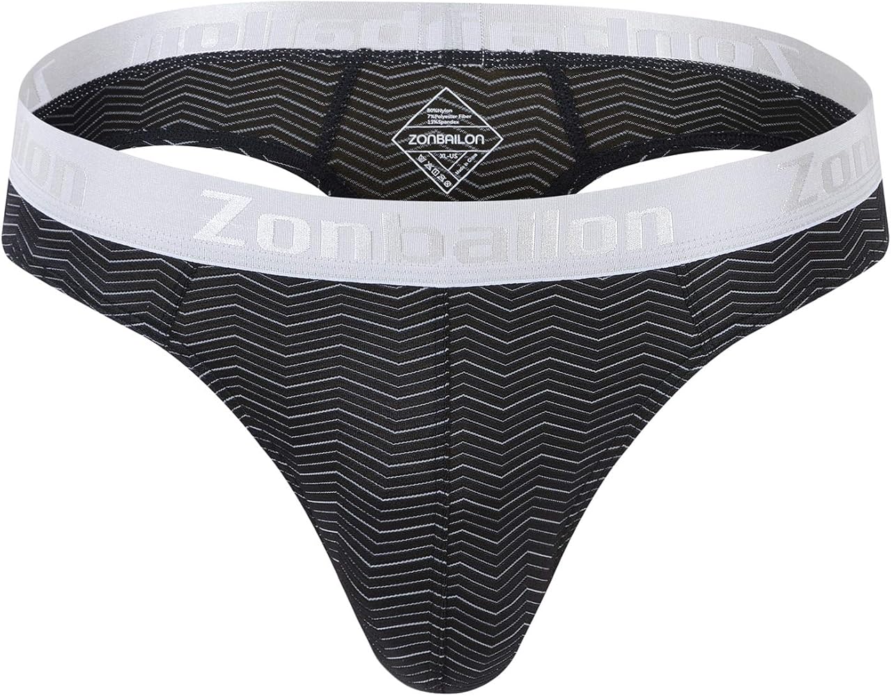 ZONBAILON Mens Thongs Underwear Bulk Low Rise Sexy Pouch Fashion Hot Male G-srting T-Back Show Butt Hip