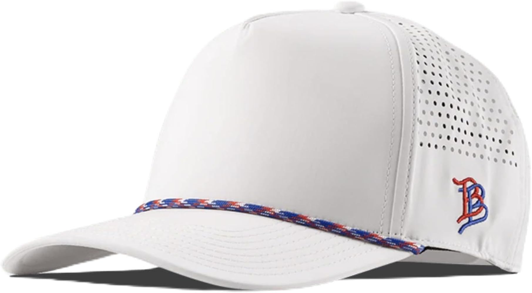 Branded Bills Bare Curved 5 Panel Rope Hat, Adjustable Snapaback, Fitted Style | Lightweight, Comfort Stretch, Quick Dry Cap