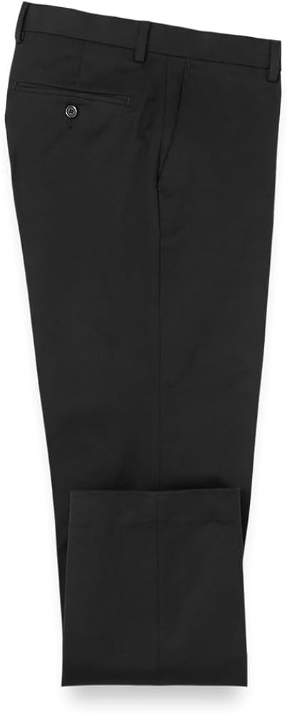 Paul Fredrick Men's Cotton Stretch Twill Flat Front Pants