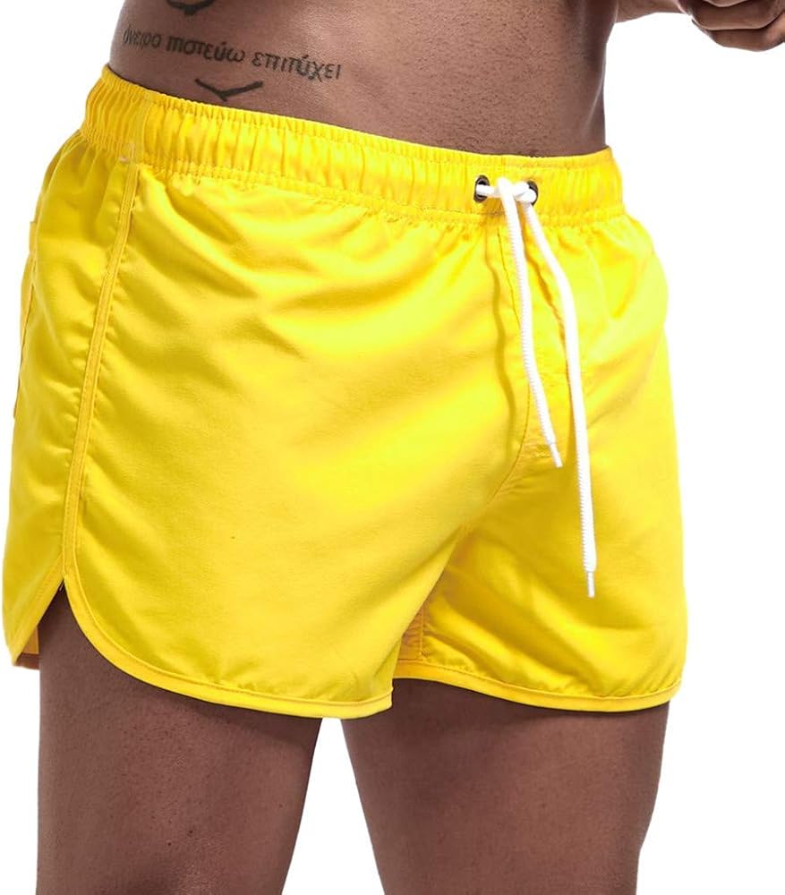 Men's Summer Shorts Lightweight Slim-Fit 5" Flat-Front Drawstring Walk Shorts Comfort Beach Stretch Chino Short