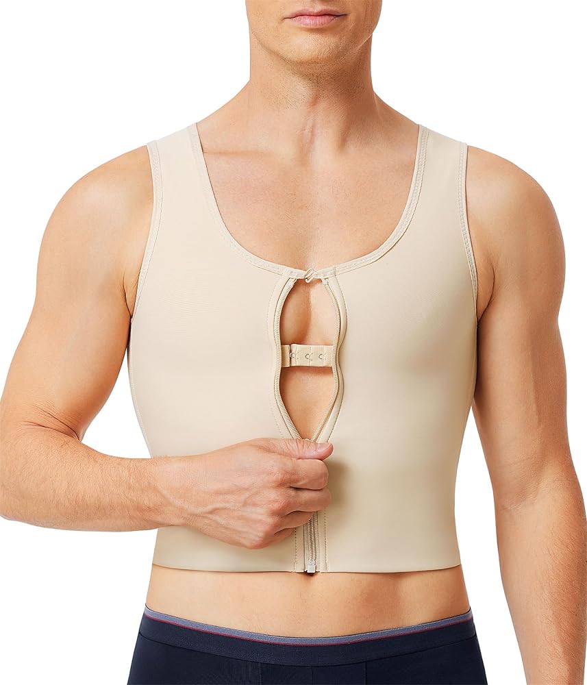 TAILONG Gynecomastia Compression Vest for Men Shapewear Slimming Body Shaper Corset Tops Fajas para Hombres