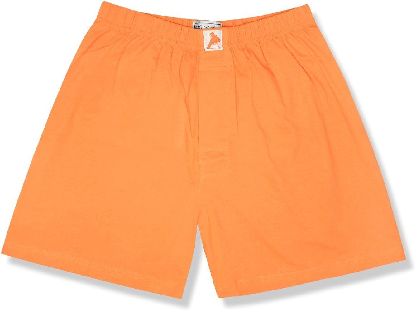 Biagio Mens Solid BURNT ORANGE Color BOXER 100% Knit Cotton Shorts