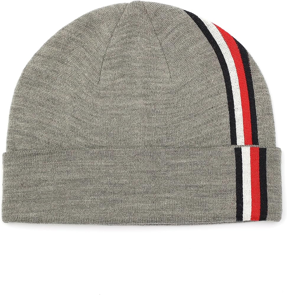 Tommy Hilfiger Men's Vertical Global Stripe Cuff Hat