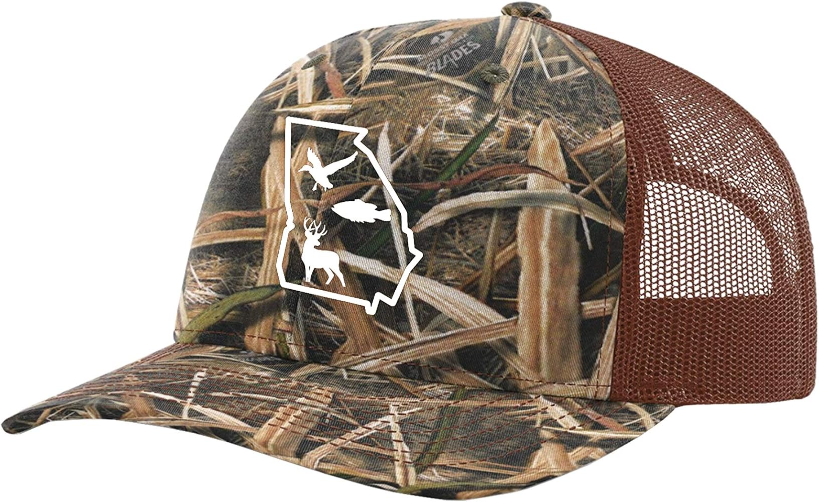 It's All About The South Georgia Outline with Wildlife Animals Mesh Back Trucker Hat