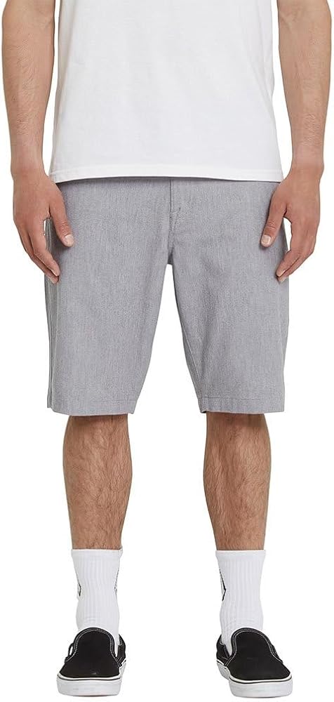 Volcom Men's Frickin Modern Stretch Chino Shorts Grey