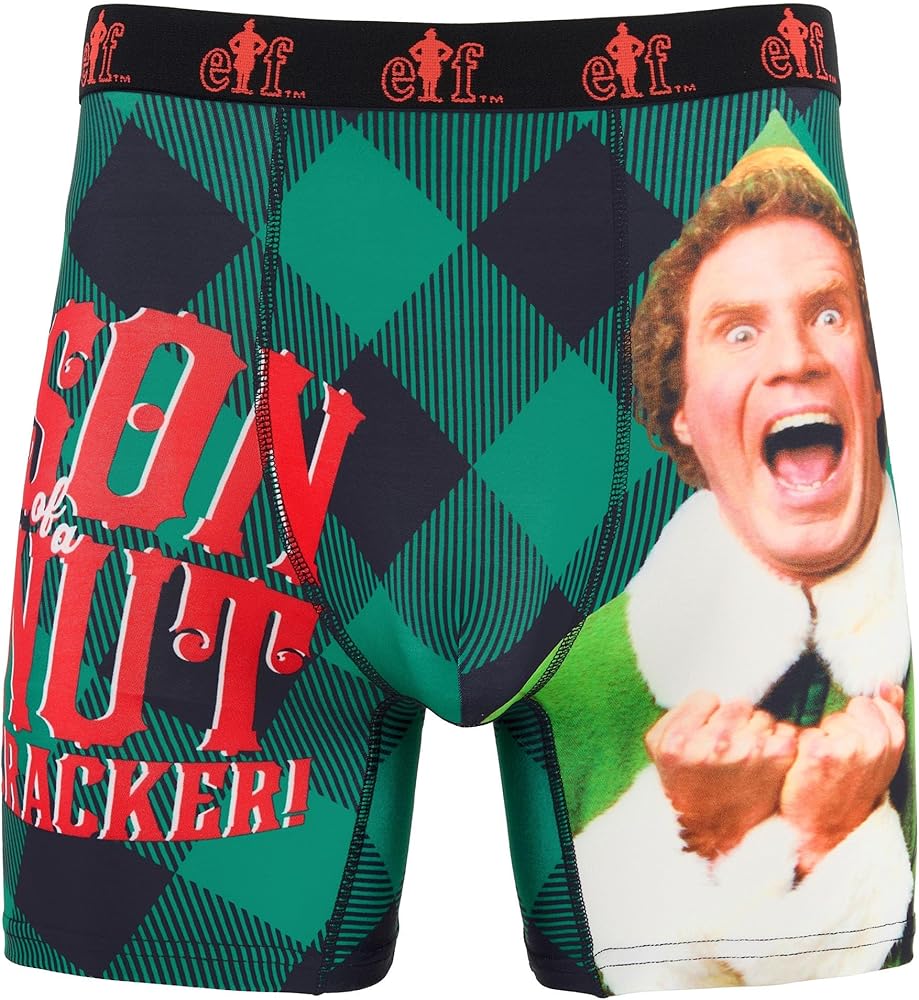 ELF Men's Boxer Briefs - No Fly, Anti-Chafing Stitching, Comfort Shaped/Cotton Lined Crotch