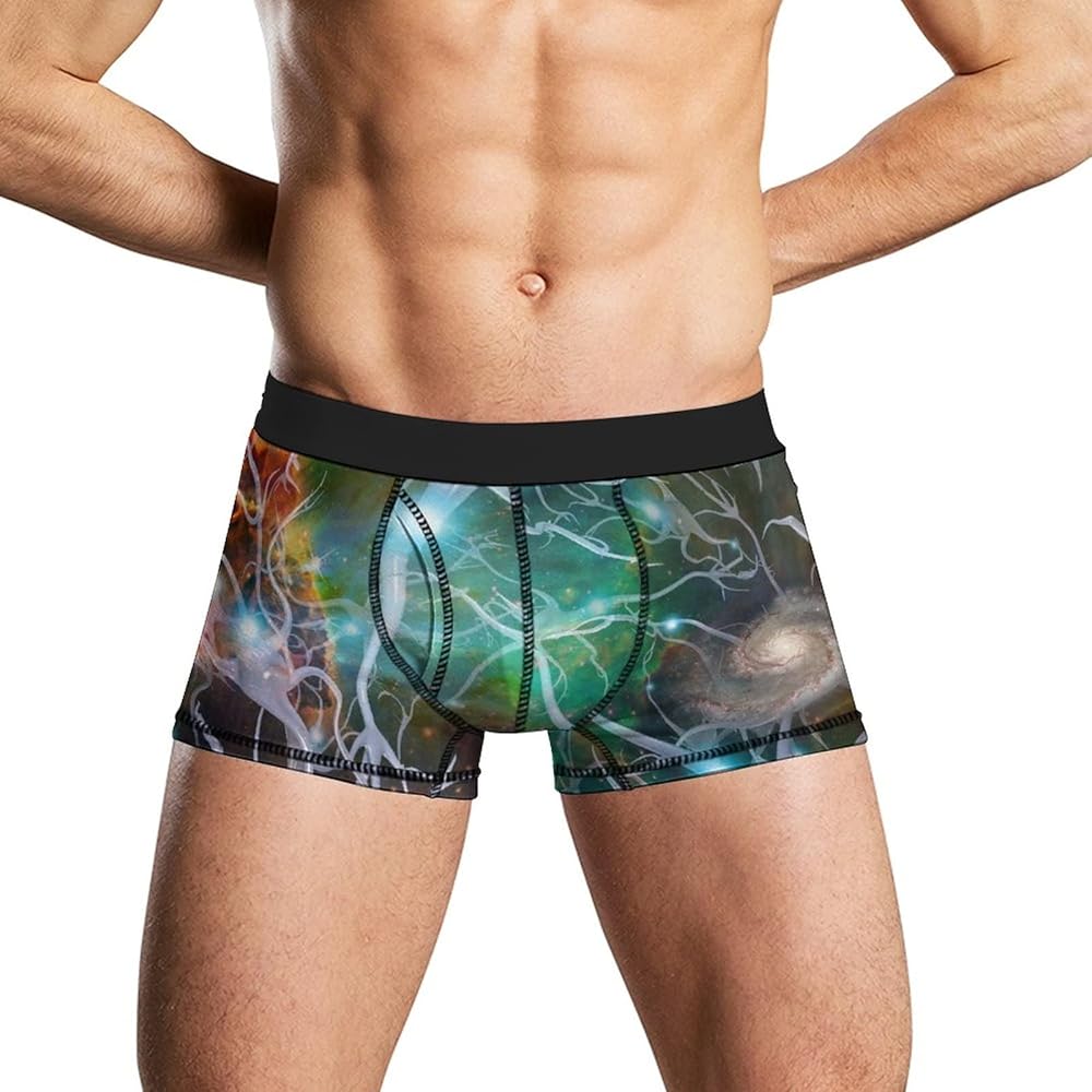 Medical Nerve Decorative Men's Soft Underwear Breathable Boxer Briefs Casual Stretch Trunks