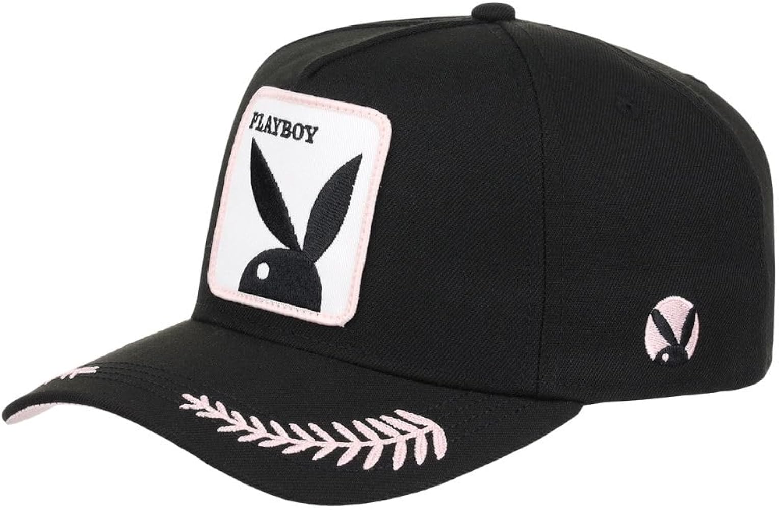 Playboy Pink & Black Adjustable Snapback Hat