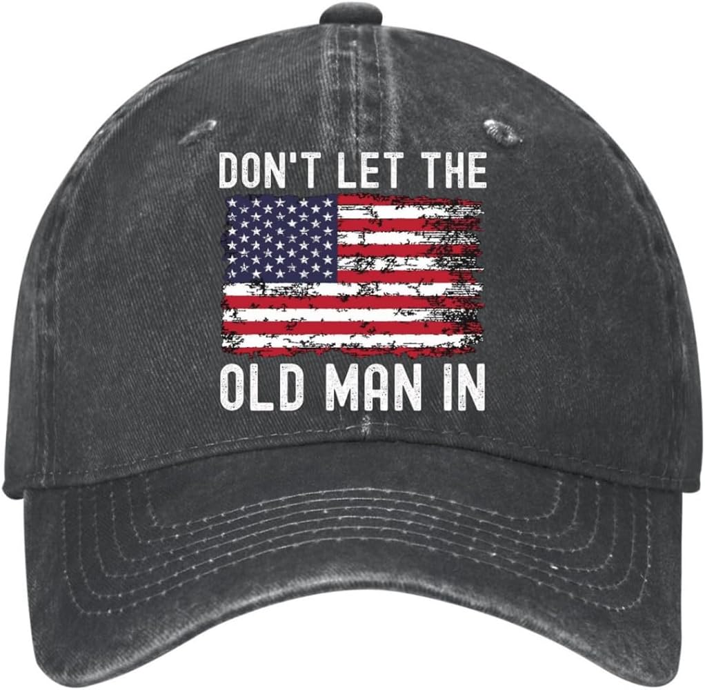 Don't let The Old Man in Hats Country Music Hats American Flag Graphic Baseball Caps for Men Women