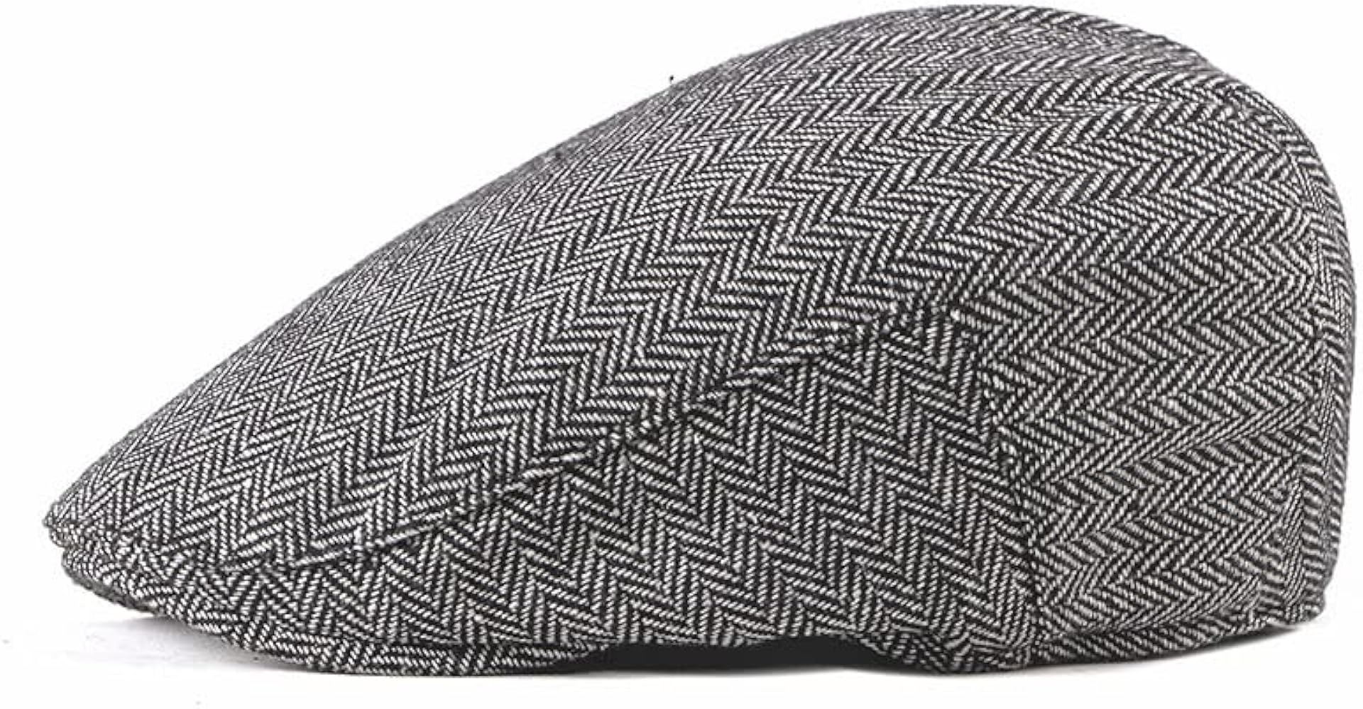 ZKXMP Men's Classic Herringbone Tweed Wool Blend Newsboy Ivy Hat