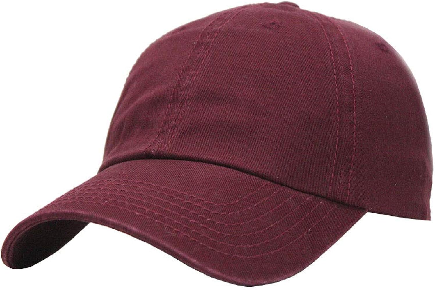 Plain Basic Bold Cotton Adjustable Dad Hat Baseball Cap