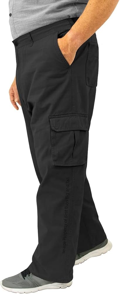 Big & Tall Men's Comfort Stretch Cargo Pants Sizes 44 to 60