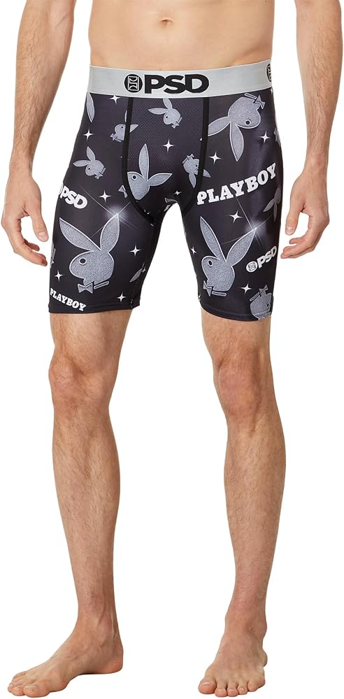 PSD Men's Playboy Boxer Briefs - Breathable and Supportive Men's Underwear with Moisture-Wicking Fabric