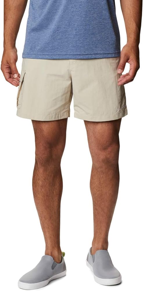 Columbia Men's PFG Bahama Short, Sun Protection, Quick Drying, Fossil, Largex8