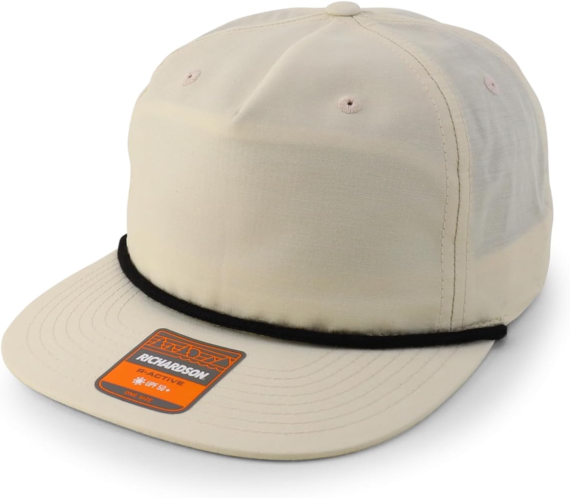 Trendy Apparel Shop UPF 50 Unstructured 5 Panel Flatbill Golf Snapback Cap