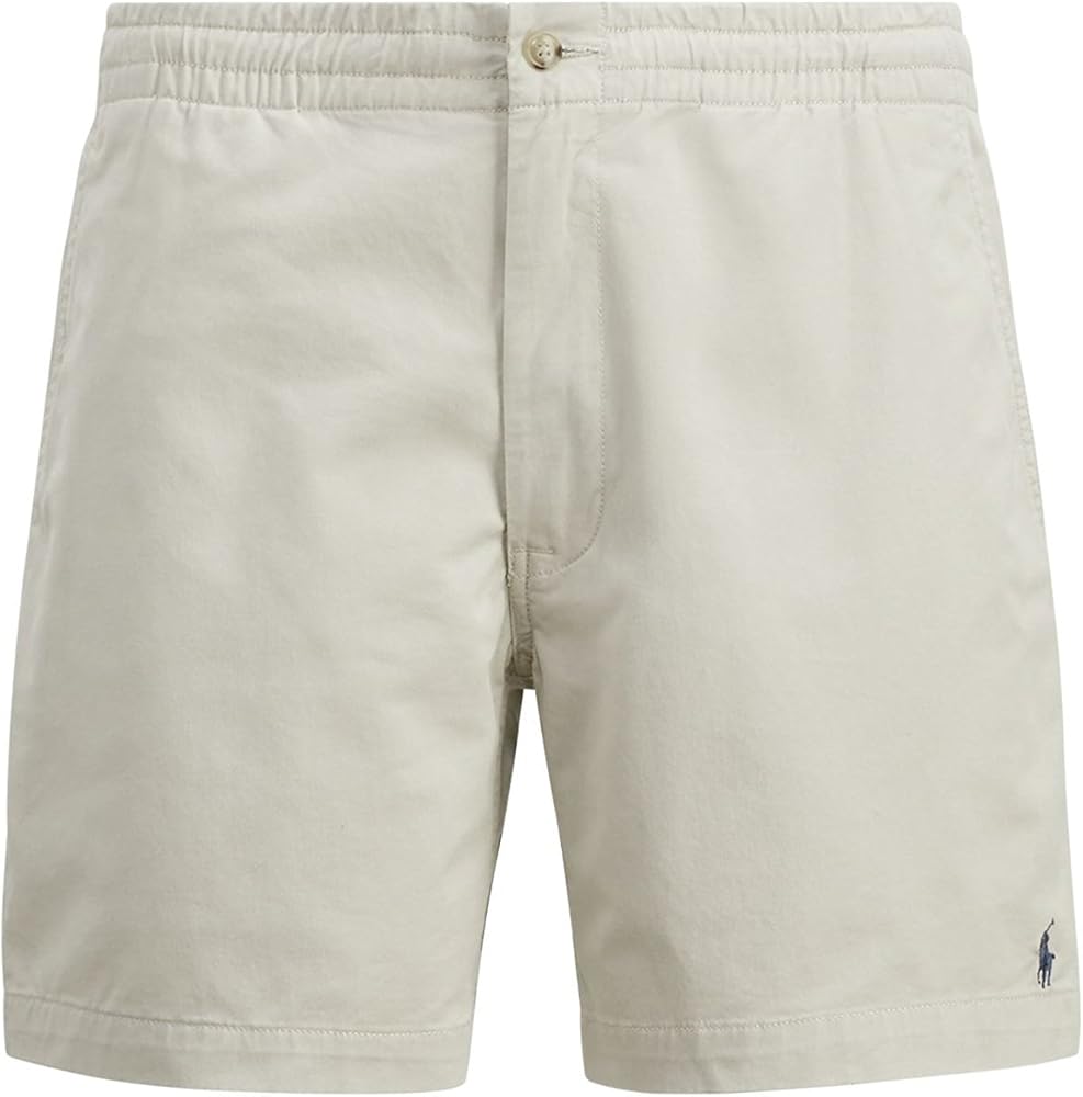 Polo Ralph Lauren Men's Classic Fit Polo Prepster Shorts, Classic Stone, Tan, Off White, L