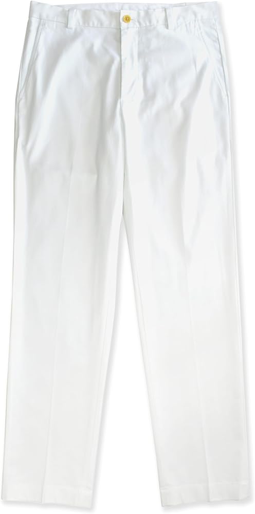 Brooks Brothers Men's Clark Fit Supima Cotton Blend Twill Chino Pants, (33W x 34L, 98046 White)