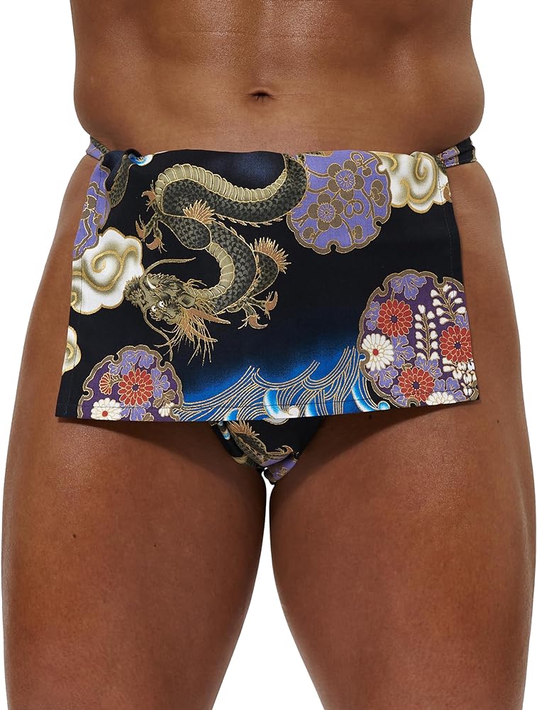 ] Fundoshi/Japanese Loincloth/Purely Made in Japan, Rubber Free, Cotton Underwear for Men Kimono Briefs Samurai