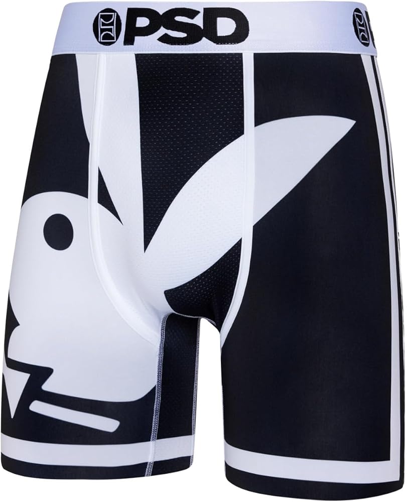 PSD Men's Playboy Boxer Briefs - Breathable and Supportive Men's Underwear with Moisture-Wicking Fabric