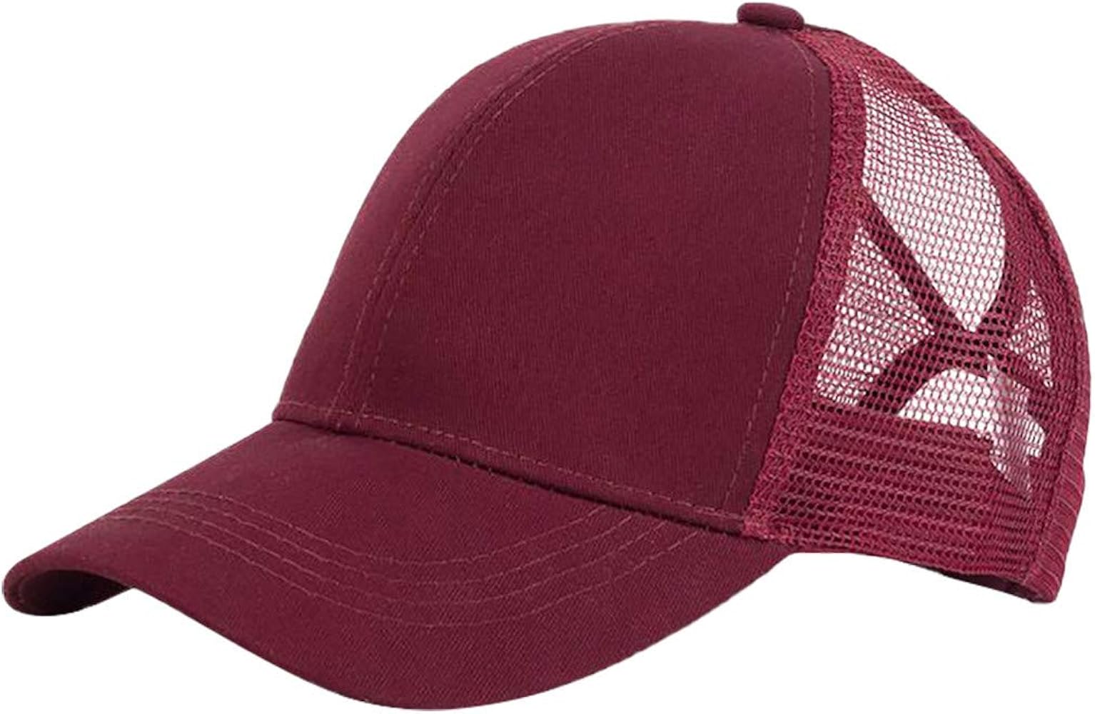 Open Color Cap Unisex Outdoor Solid Hat Baseball Sun Cap Back Mesh Baseball Caps Mens Visor Hat