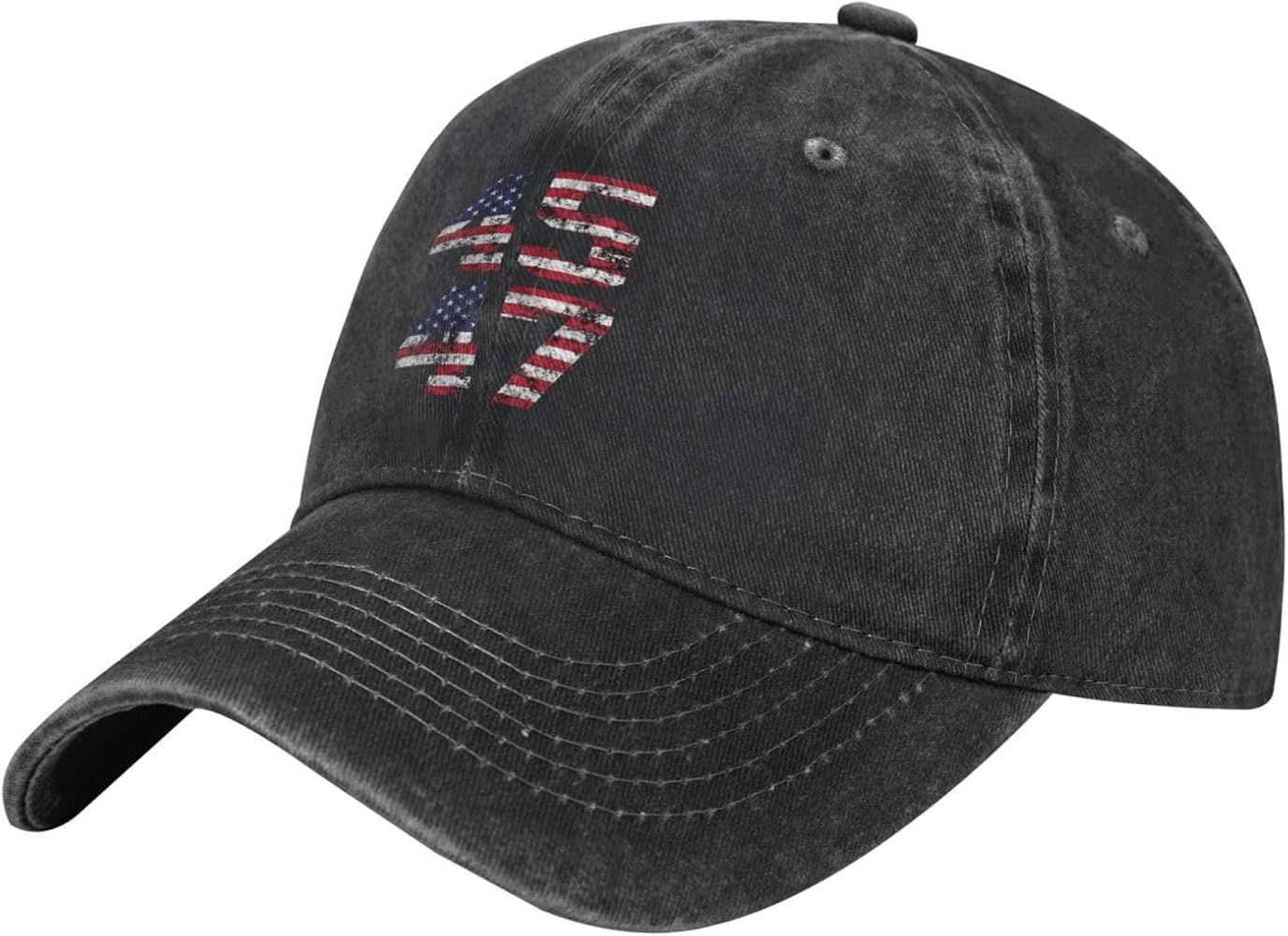 Trump 2024 45 47 Vintage American Flag Retro Baseball Cap Sport Adjustable Cotton Hat for Men Women