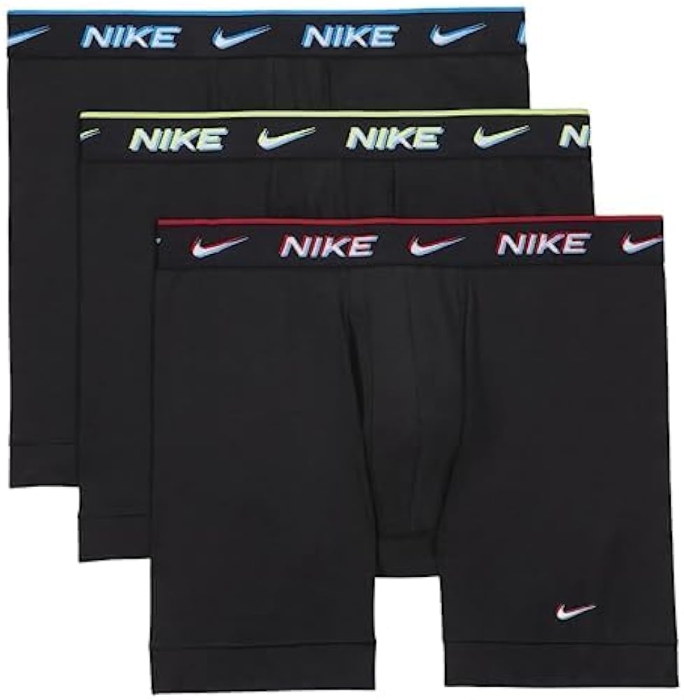 Nike Essential Cotton Stretch Boxer Brief 3pk, 981 Black Multi, M