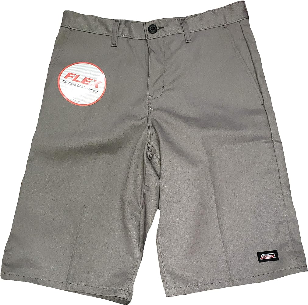 Dickies Gray Relaxed Fit Flex Work Shorts - 42