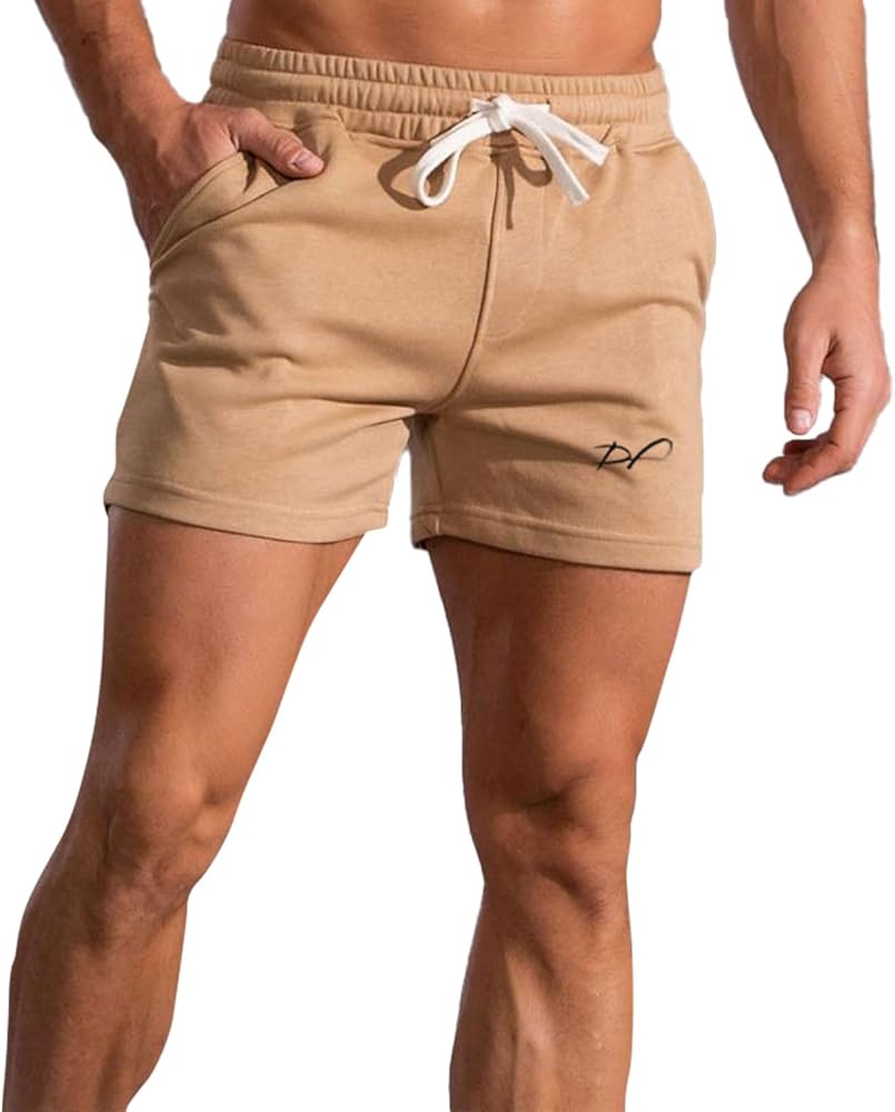 for HIM Squat Shorts w/Pocket 5 inch Inseam are Designed with Cotton Fabric for a Lightweight and Breathable Feel