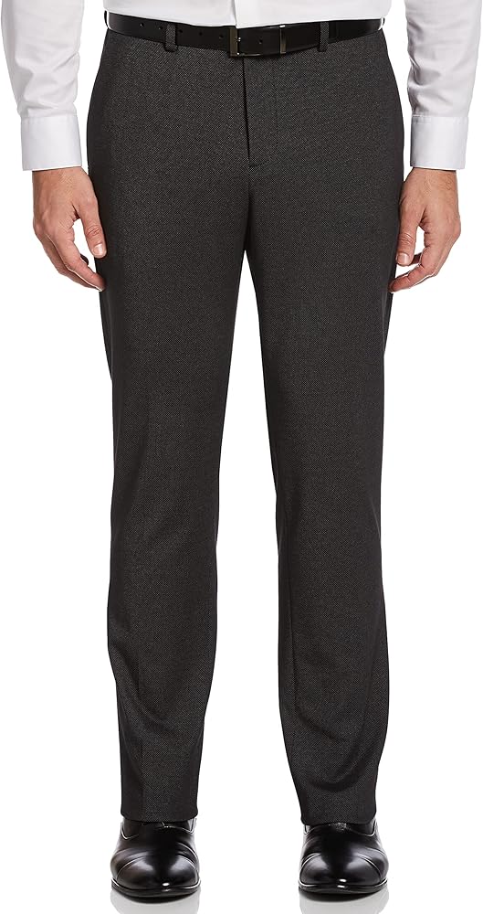 Perry Ellis Men's Slim Fit Flat Front Stretch Knit Suit Pant