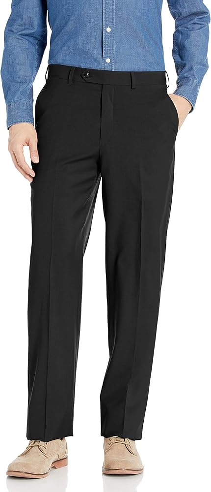 Palm Beach Men's Philip Flat Front Dress Pant