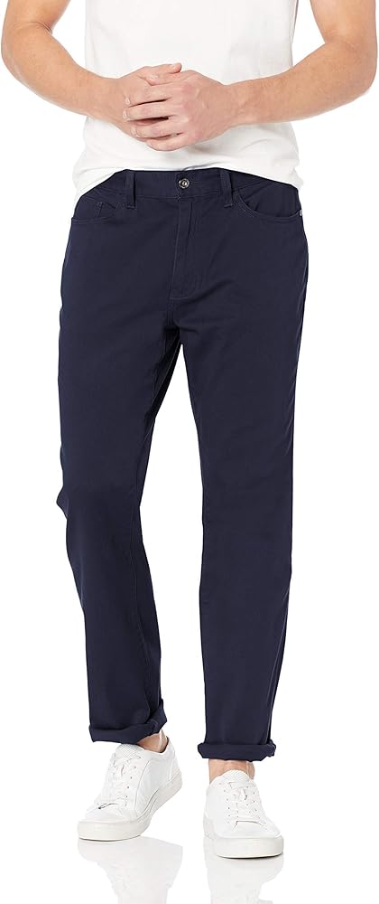 Nautica Men's Classic Fit Flat Front Streight 5 Pocket Pant