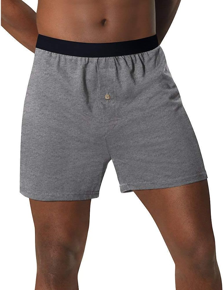 Hanes Men's Tagless ComfortSoft Knit Boxers ComfortSoft Waistband 5-Pack