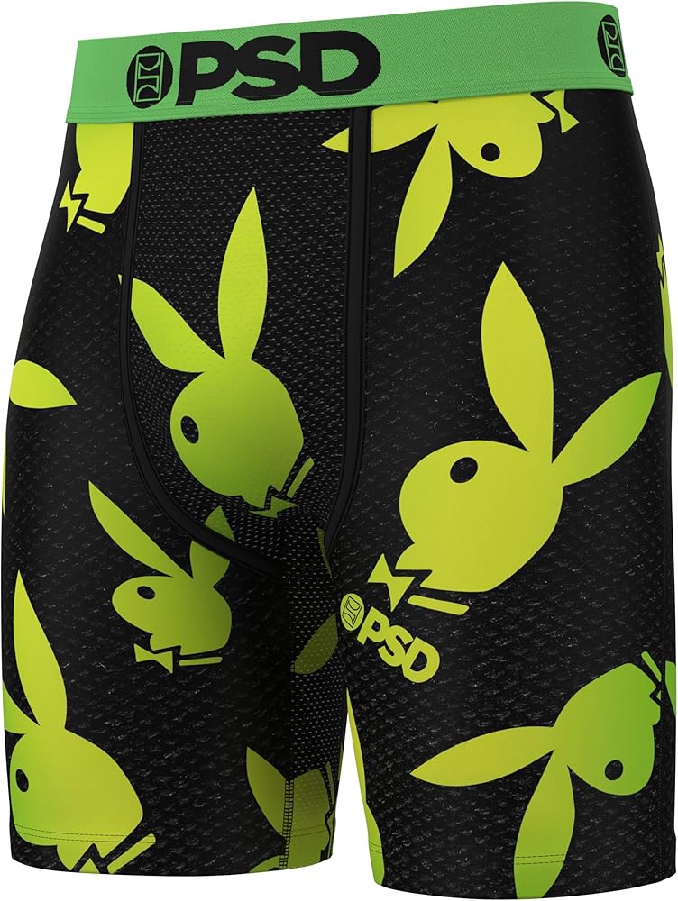 PSD Men's Playboy Boxer Briefs - Breathable and Supportive Men's Underwear with Moisture-Wicking Fabric