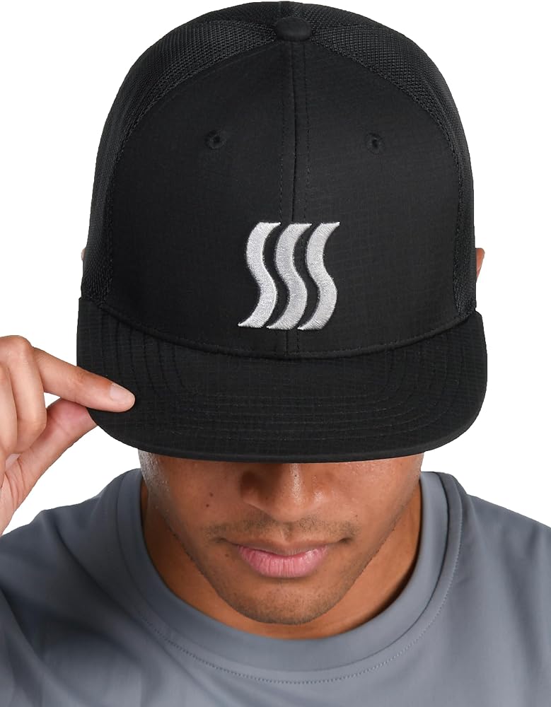 SAAKA Snapback Performance Hat for Men & Women. Adjustable Fit & Sweat Wicking. Great for Running, Tennis & Golf.