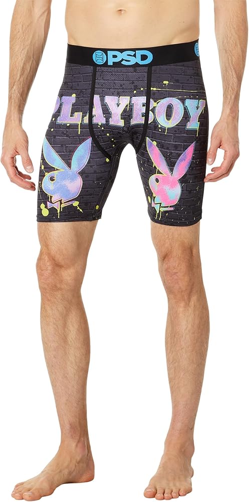 PSD Men's Playboy Boxer Briefs - Breathable and Supportive Men's Underwear with Moisture-Wicking Fabric