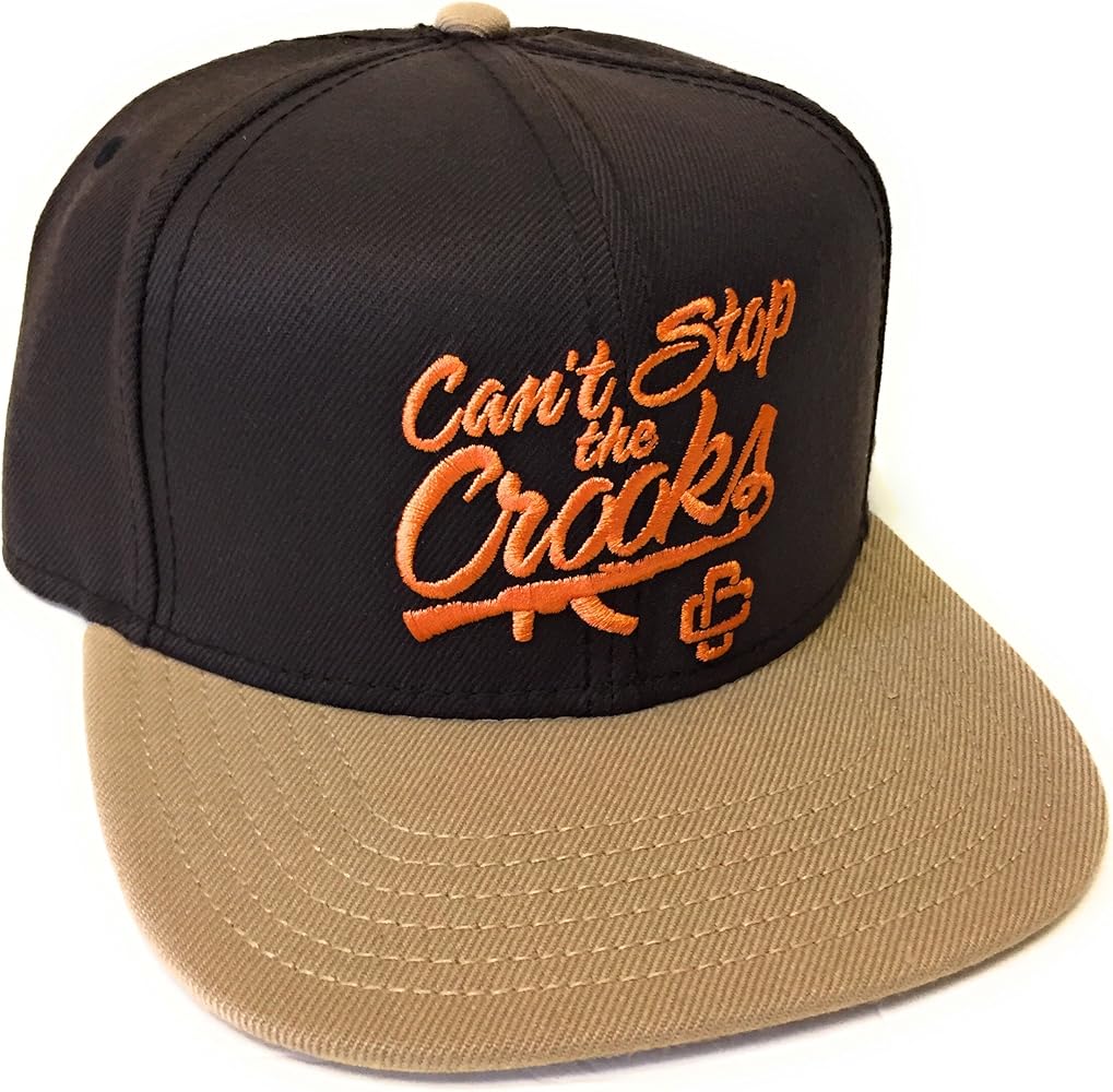 C.S.T.C Men's Woven Snapback Cap Can't Stop The Crooks Tobacco/Orange